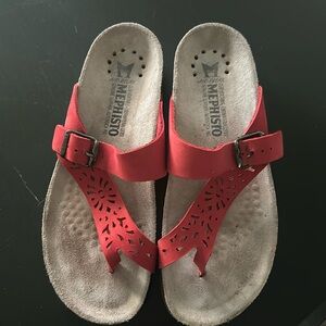 Mephisto women’s red sandals 37  (size 6)